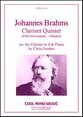 Clarinet Quintet First Movement - Allegro Clarinet in A and Piano Reduction P.O.D. cover